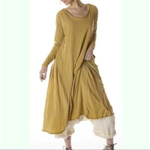 Magnolia Pearl Dylan T dress cotton jersey in Marigold